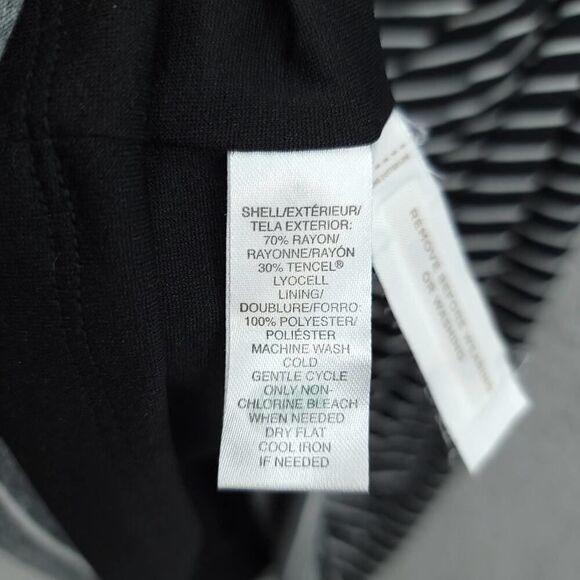 LOFT Black White Striped Jersey Knit Dress - Picture 7 of 9